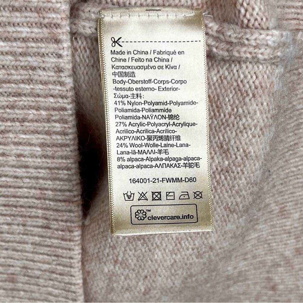 Scotch & Soda Wool Alpaca Blend Half-Zip Pullover Sweater Large - Picture 4 of 6